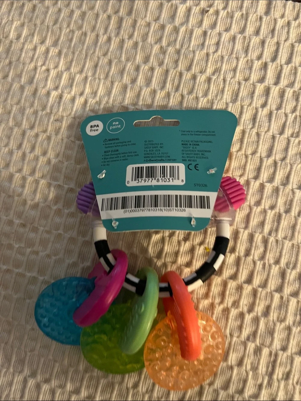 Sassy sensory teething